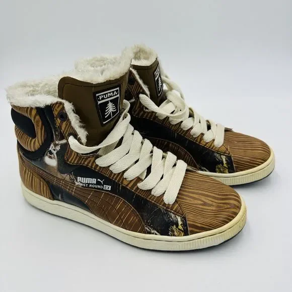 Casual Shoes Puma Ducati Men Brown Puma Shoes Men's Size High Top